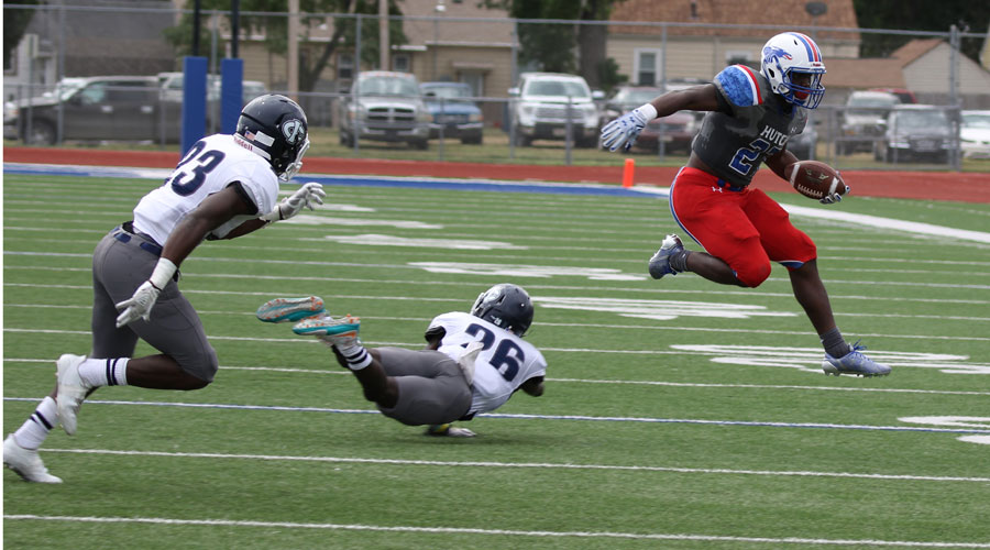 Otis Williams is part of the Jayhawk Conference's top rushing attack as the No. 12 Blue Dragons head to Iowa to take on Ellsworth at 1 p.m. on Saturday in Iowa Falls. (Joel Powers/Blue Dragon Sports Information)