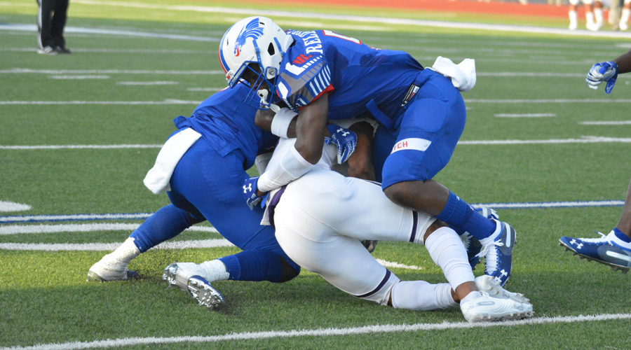 The Blue Dragons will need another stellar defensive effort on Saturday against No. 5 Independence in a 7 p.m. kickoff at Independence. (Bre Rogers/Blue Dragon Sports Information)