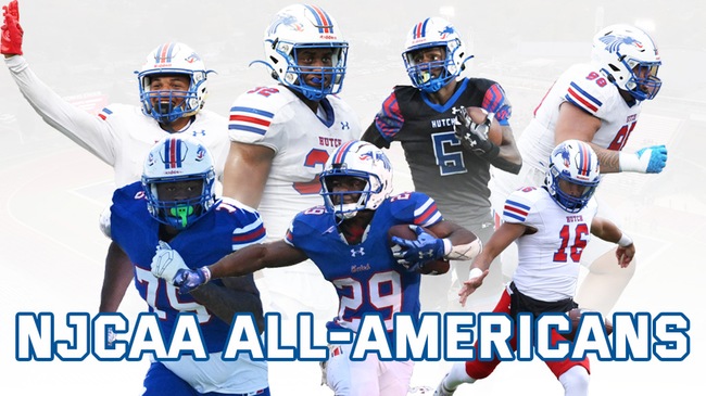 Seven Blue Dragon Football Players - 1st team: Daniel Brown, Ryan Nolan and Tre Richardson; 2nd team: Jayven Richardson, Tyrell Reed Jr and Danny Saili; and honorable mention: Stefaan Forbes - are 2023 NJCAA football All-Americans. 