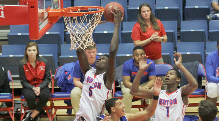 Fred Odihambo has a big first half with 13 points to lead the No. 9 Blue Dragon men to a 109-68 win over NOC-Enid on Tuesday in Enid, Oklahoma. 