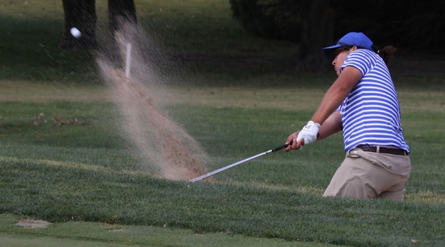The Blue Dragon Men's Golf Team is tied for 5th after the opening two rounds of the Newman Fall Invitational at Crestview Country Club on Monday in Wichita. (Joel Powers/Blue Dragon Sports Information)