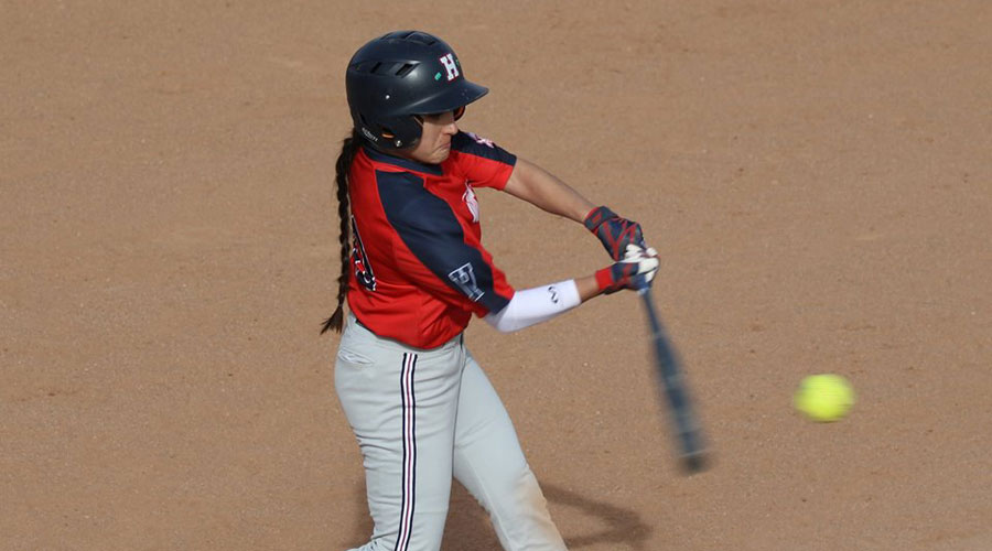 Izzy Godinez and the Blue Dragon Softball team heads to Barton for a 1 p.m. doubleheader Wednesday in Great Bend. (Joel Powers/Blue Dragon Sports Information)