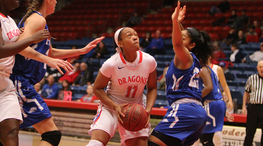 Alicia Brown and the No. 12 Blue Dragon Women's Basketball Team opens the 2017-18 season Wednesday at 5:30 p.m. at the Sports Arena against the Bethany JV.  (Joel Powers/Blue Dragon Sports Information)