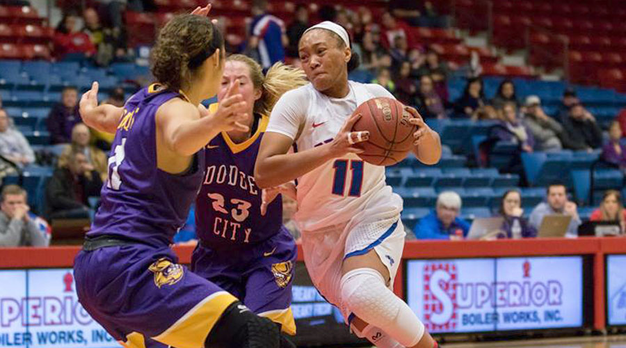 Alicia Brown and the Blue Dragons take on rival Seward County at 5:30 p.m. on Wednesday at the Sports Arena. (Allie Schweizer/Blue Dragon Sports Information)