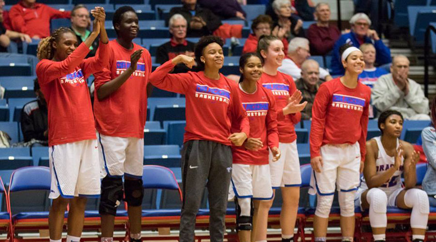 The No. 15 Blue Dragon women's basketball team goes after season win No. 20 on Sunday in a 2 p.m. game at Colby. (Allie Schweizer/Blue Dragon Sports Information)