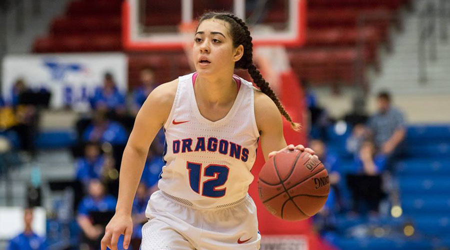 Tia Bradshaw and the No. 19 Blue Dragon women open Region VI Tournament play with Pratt at 5:30 p.m. on Thursday at the Sports Arena. (Allie Schweizer/Blue Dragon Sports Information)
