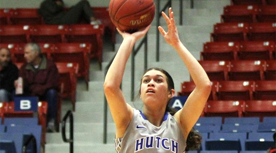 Sophomore Brooklyn Betham scores a career-high 18 points, but Cowley upsets the No. 4 Blue Dragons 72-70 on Saturday in Arkansas City. (Nathan Addis/Blue Dragon Sports Information)