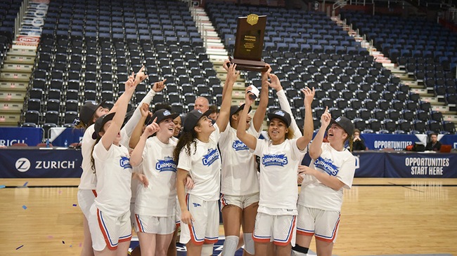 The Blue Dragon women win the 2024 national championship with an 88-80 overtime victory over Northwest Florida State on Monday night in Casper, WY