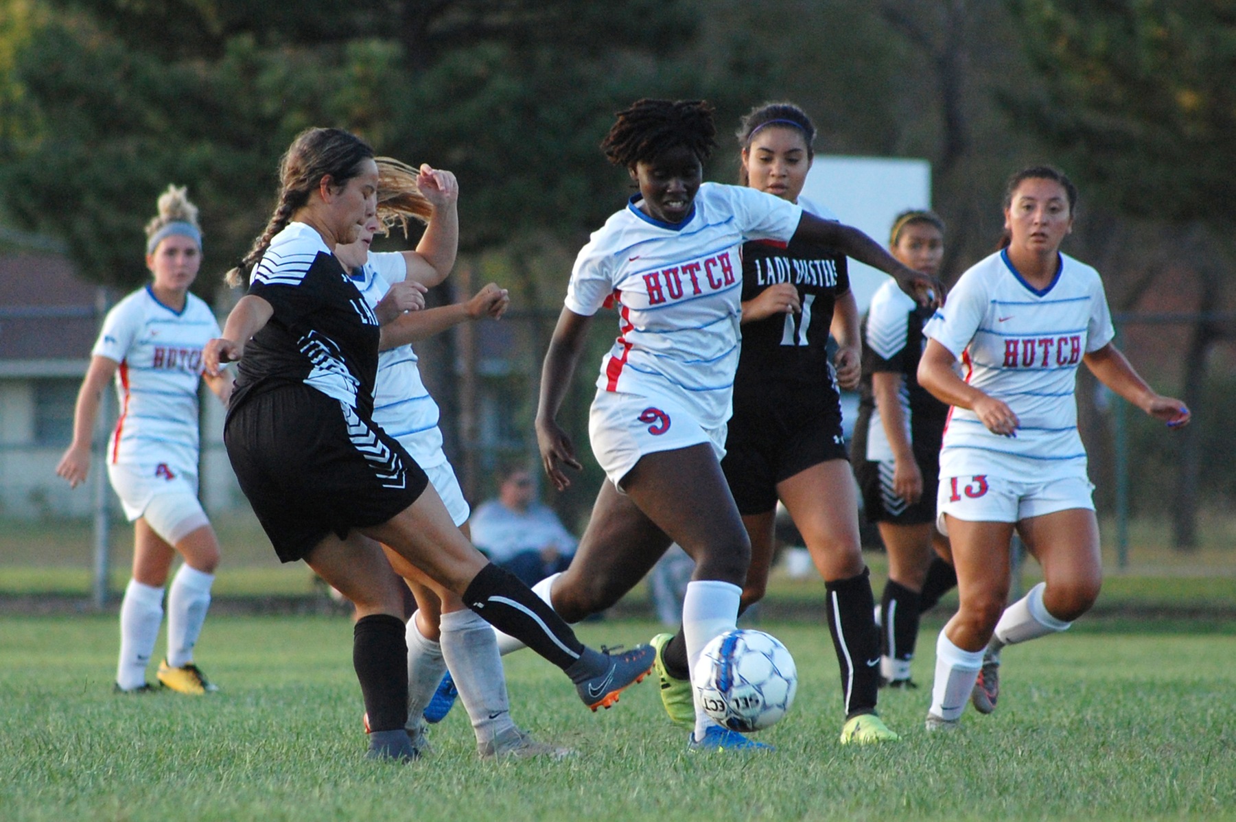 Naomi Waithira comes of a one-goal, two-assist game against Hesston on Saturday. The Blue Dragons play host to Dodge City on Wednesday at the SSC. (Bre Rogers/Blue Dragon Sports Information)