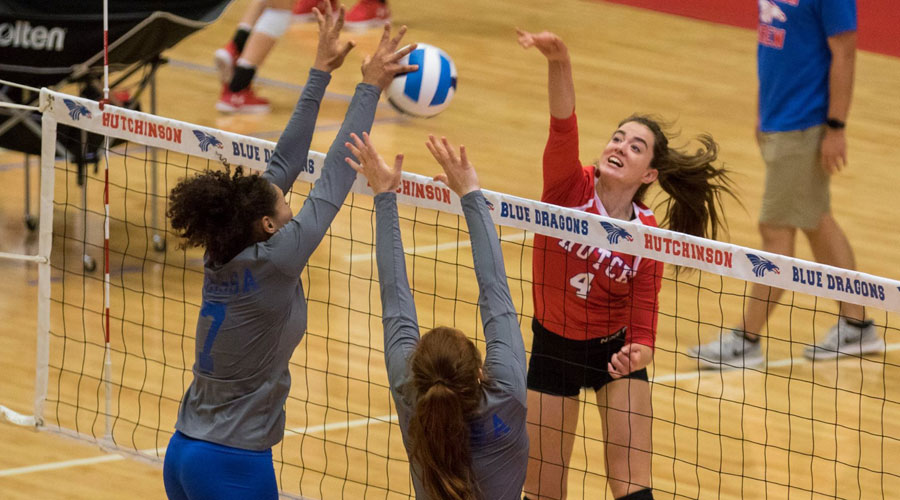 Nina Pevic and the Blue Dragon Volleyball Team takes on the Barton Cougars at 6:30 p.m. on Wednesday at the Sports Arena. (Allie Schweizer/Blue Dragon Sports Information)