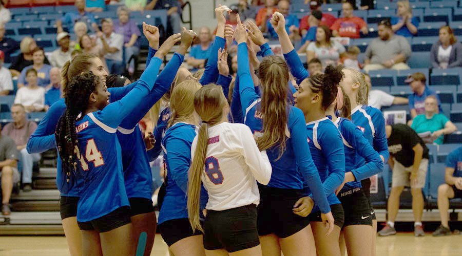 The Blue Dragon volleyball team drops a pair of matches to No. 11 Panola in four sets and New Mexico Military in three on Saturday in Roswell, NM