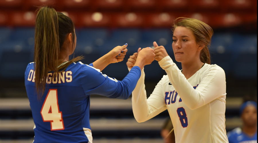 The Blue Dragon volleyball team travels to Colby to take on the unbeaten Trojans at 6:30 p.m. on Wednesday in Colby. (Casey Bailey/Blue Dragon Sports Information)